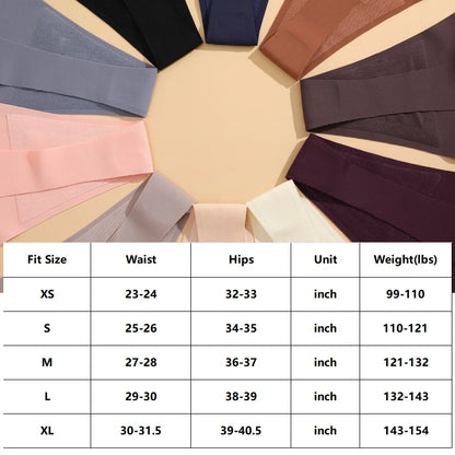 Kit Calcinhas Luna – 4 Peças Ultra-Finas Tanga Sem Costura Aparente