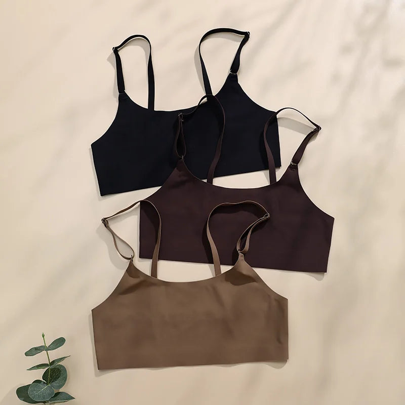Conjunto Serena Sutiã e Calcinha Seamless Sem Aro com Alças Reguláveis