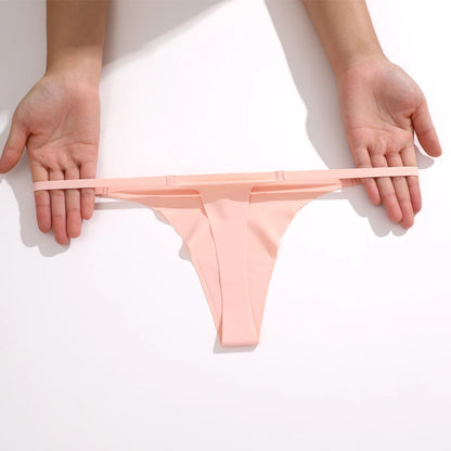 Kit Calcinhas Luna – 4 Peças Ultra-Finas Tanga Sem Costura Aparente