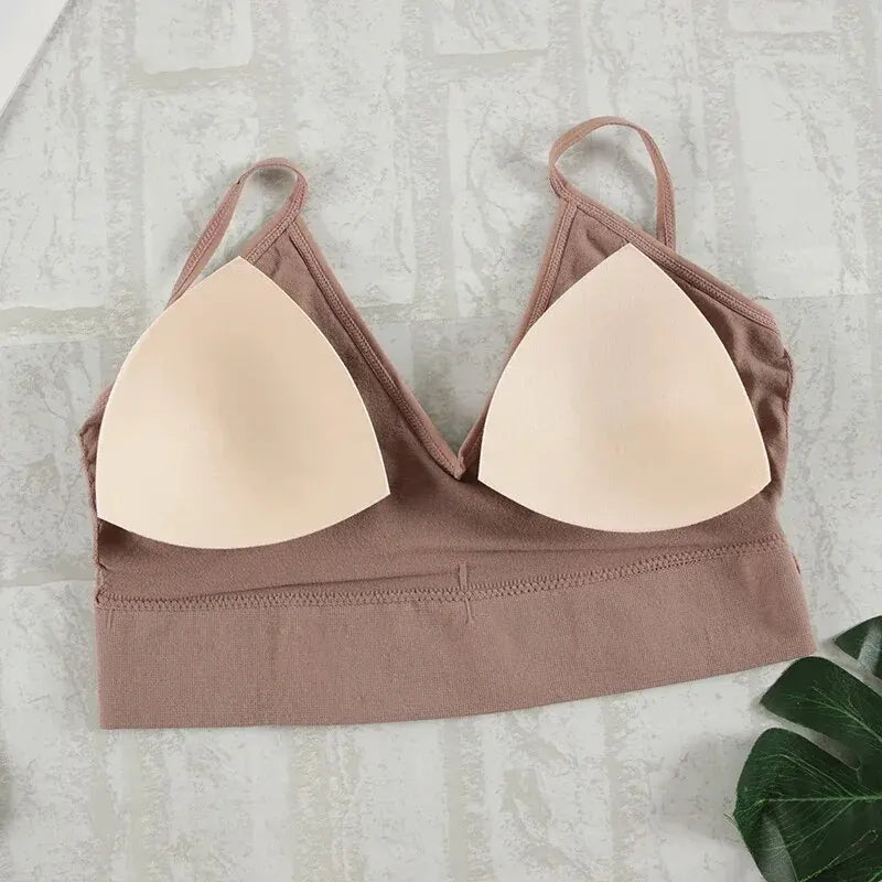 Conjunto Lara Bralette e Calcinha G-String Seamless Sem Aro