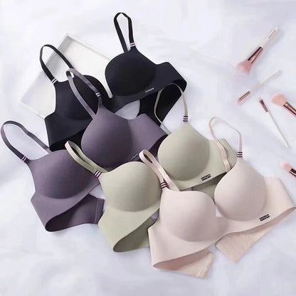 Conjunto Lorena Sutiã Sem Aro com Bojo Moldado e Calcinha Seamless
