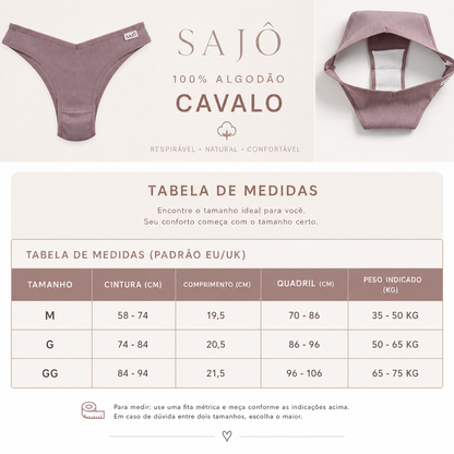 Kit Calcinhas Isabela – 5 Peças Algodão Bikini Cintura Baixa